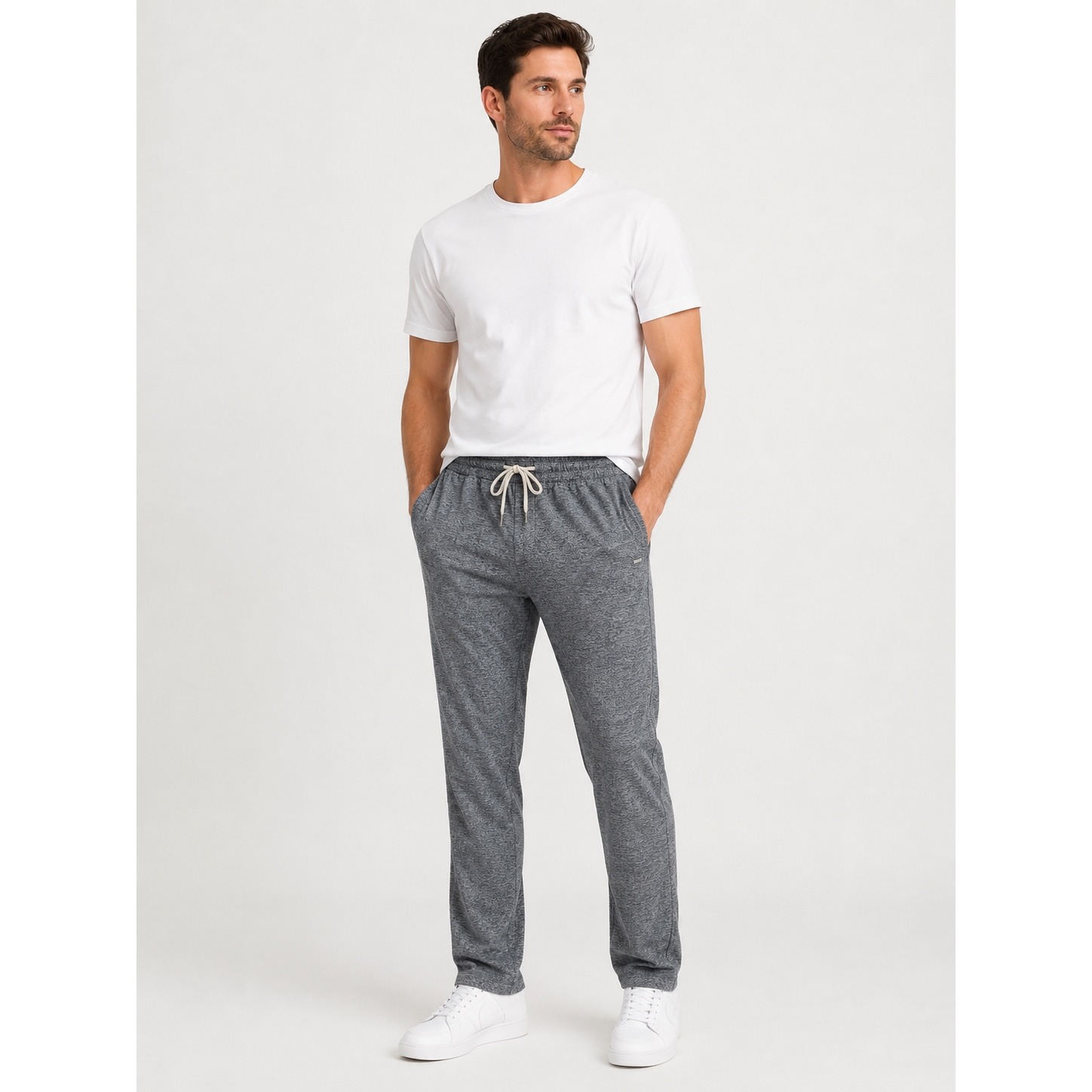Vuori Ponto Performance Pants Mens Large Gray Dreamknit Tapered Joggers V418